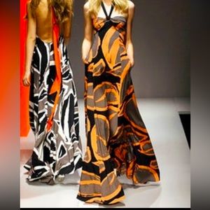 DKNY Abstract Maxi Dress